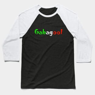 Gabagool Word Baseball T-Shirt